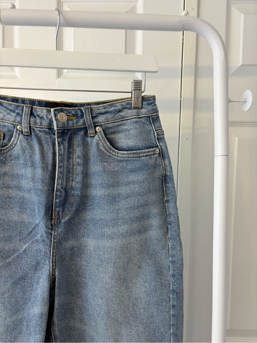 Vero Moda Blue 90s Style HighRise Mom Denim Jeans Size 27 Cotton - Picture 3 of 16